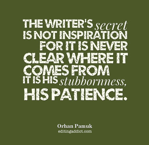 Orhan Pamuk quote stubborness writer