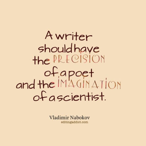 Vladimir Nabokov quote imagination scientist