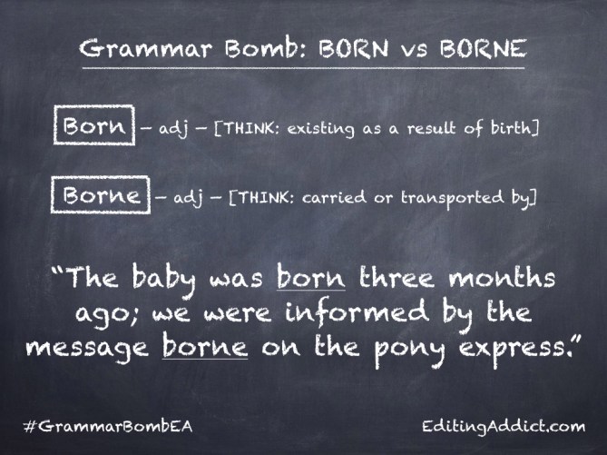 Grammar Bomb14 16.001_Born vs Borne