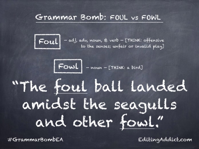 Grammar Bomb40.010_Foul vs Fowl