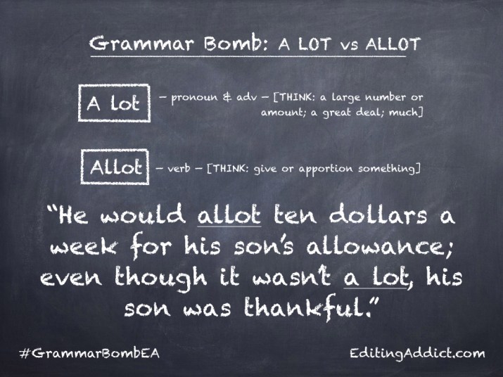 Grammar Bomb40.013_A lot vs Allot